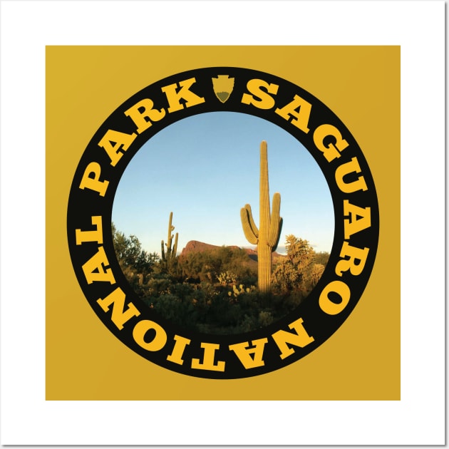 Saguaro National Park circle Wall Art by nylebuss